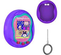 Custodia in silicone compatibile con Tamagotchi Uni Virtual Cover di protezione con cordino per dito (viola)