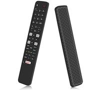 Custodia in Silicone Compatibile con TCL RCA RC802N ARC802N YUI2 YUI1 YLI2 Nuovo Telecomando Sostitutivo Guscio per TCL Thomson 4K UHD smart TV Telecomando Protettiva Cover Cassa Copertura (Nero)