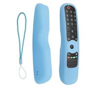 Custodia in Silicone Compatibile con Telecomando LG AN-MR21GA AN-MR21GC MR22GA MR22GN MR23GA MR24GA, Guscio Protettiva Remote Control, Cover Telecomando per LG Magic 2021/2022/2023/2024, Blu Luminoso