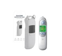 Custodia in silicone compatibile con termometro auricolare Braun ThermoScan 7/7+ IRT6520 IRT6528, antiurto, morbida, protettiva con cordino per cordino, protezione dalle cadute, solo custodia
