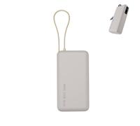 Custodia in silicone compatibile con Xiaomi Power Bank 67W Max, custodia protettiva antiscivolo con anello integrato per viaggi, grigio