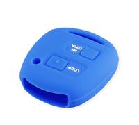 Custodia In Silicone Con 2 Pulsanti Per Portachiavi Auto Per TOYOTA Per CAMRY RAV4 Per Corolla Per PRADO Per YARIS Per Tarago Ricambi auto(Blue)