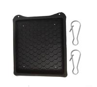 Custodia in silicone con forte staffa a ventosa per Starlink Mini, facile montaggio su tetti dell'auto o vetro, design portatile per viaggi e applicazioni all'aperto (Hook Black)