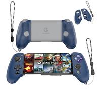 Custodia in silicone con impugnatura per controller GameSir G8 Galileo, custodia protettiva compatibile con controller GameSir G8, antigraffio, antiurto, con cordino (blu scuro)