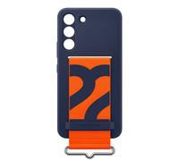 Custodia in silicone con laccetto G S22+ Blu Marino