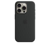 Custodia in silicone con MagSafe per iPhone 15 Pro, nero - Nouvo