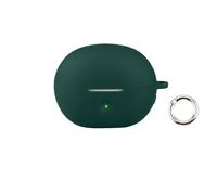 Custodia in Silicone con Paraurti per Baseus Bowie MC2 S, Copertura Protettiva Completa Antiturto con Fibbia Rotonda, Custodia Morbida Antipolvere per Case di Ricarica (Verde Scuro)