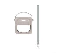 Custodia in silicone, con tracolla, per Bose, per SoundLink-Micro, (2a generazione) (grigio)