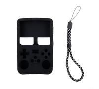 Custodia in silicone, confezione da 1 per console di gioco portatile R36S con design antiurto e lavabile, protezione completa per viaggi e uso quotidiano (nero)