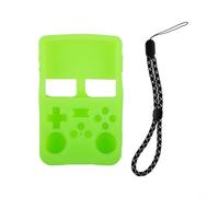 Custodia in silicone, confezione da 1 per console di gioco portatile R36S con design antiurto e lavabile, protezione completa per viaggi e uso quotidiano (luce notturna verde)