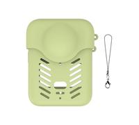 Custodia in silicone + copriobiettivo per DJI Osmo 360, custodia protettiva morbida con apertura laterale della batteria, accessori per action camera a tutto tondo (verde)