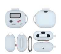 Custodia in silicone cuffie per Beats Powerbeats Fit, custodia protettiva completa in morbido silicone antiurto e antipolvere con moschettone