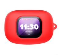 Custodia in silicone di precisione per auricolari Cleer ARC6 Secure, colore | Morbido silicone ammortizzante, resistente alle cadute, scudo a tutto il corpo, opzione di colore rosso