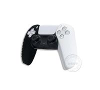 Custodia in silicone divisa L Nero R Bianco-1par con particelle antiscivolo per la cover del controller PS5