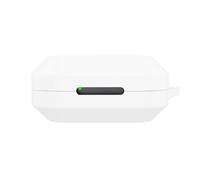 Custodia in silicone elastico per Realme Buds Air 8 Pro auricolari: antigraffio, antiurto, anticaduta, resistente allo sporco, lavabile, con protezione completa e gancio (Bianco)
