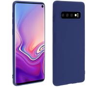 Custodia in silicone Forcell Soft Touch blu scuro per Samsung Galaxy S10