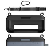 Custodia in silicone Geekria compatibile con Bose SoundLink Flex, protettiva impermeabile, pelle morbida antiurto, custodia da viaggio sostitutiva per altoparlante con tracolla (nero)