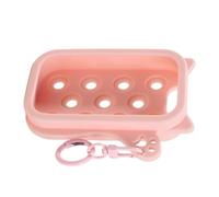 Custodia in silicone lavabile a mano, elegante e portatile, aderente, per donne, ragazze, adolescenti, viaggi, pendolari, appuntamenti, scuola, zaino da portare, Rosa, Refer to description