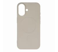 Custodia in silicone liquido per iPhone 16e con supporto MagSafe - Beige