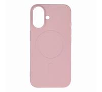 Custodia in silicone liquido per iPhone 16e con supporto MagSafe - Rosa