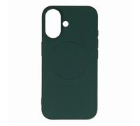 Custodia in silicone liquido per iPhone 16e con supporto MagSafe - Verde
