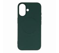 Custodia in silicone liquido per iPhone 16e con supporto MagSafe - Verde