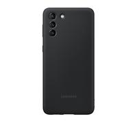 Custodia in silicone liscia ed elegante per Galaxy S21 Plus, Nero