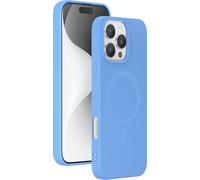 BIGBEN Protettiva COVSILIMAGIP16PMBL Cover per Apple iPhone 16 Pro Max, Blu