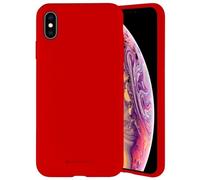 Custodia in silicone Mercury per iPhone 15, colore rosso