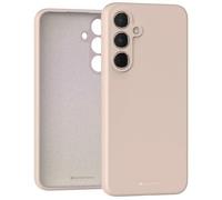 Custodia in silicone Mercury per Samsung Galaxy A35, colore rosa sabbia