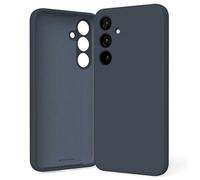 Custodia in silicone Mercury per Samsung Galaxy S24 Plus, colore blu navy.