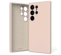 Custodia in silicone Mercury per Samsung Galaxy S24 Ultra, colore rosa sabbia