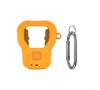 Custodia in silicone minimalista per altoparlante indossabile si concentra sulla protezione del nucleo e sull'usabilità senza caratteristiche aggiuntive (arancione)