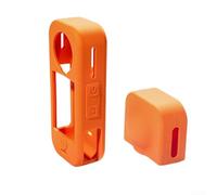 Custodia in silicone mirata per Insta360 X4 Air con texture raffinata e allineamento strutturale ai contorni originali del dispositivo (arancione)
