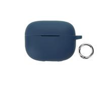 Custodia in silicone morbido compatibile con gli auricolari wireless per Moto Buds 2 Pro custodia protettiva antiurto e antigraffio con moschettone, blu