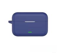 Custodia in silicone morbido compatibile con Realme Buds T500 Pro, scudo resistente all'usura e ai graffi, pelle protettiva precisa per auricolari wireless, bianco (blu scuro)