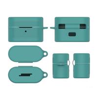 Custodia in silicone morbido per Sony WF-1000XM6, custodia protettiva antigraffio, flessibile e leggera, adatta per custodia di ricarica per cuffie, nero (verde)