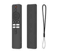 Custodia in silicone morbido per Xiaomi Mi TV Box S 2a generazione antiurto custodia protettiva per Mi TV Stick telecomando di ricambio (nero)