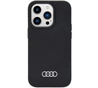 Custodia in silicone nera Audi per iPhone 14 Pro Max