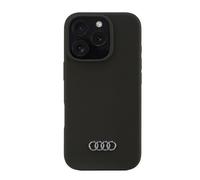 Audi Custodia in silicone per iPhone 16 Pro 6.3", nero AU-LSRIP16P-Q3/D1-BK