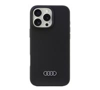 Audi Custodia in silicone per iPhone 16 Pro Max 6.9", nero AU-LSRIP16PM-Q3/D1-BK