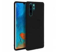 Custodia in silicone nera Soft Touch Forcell per Huawei P30 Pro
