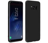 Custodia in silicone nera Soft Touch Forcell per Samsung Galaxy S8