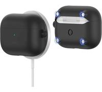 CUSTODIA IN SILICONE NERO PER AIRPODS PRO 1/2 CON MAGNETI