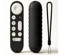 Custodia in silicone nero per Google TV Streamer 4K Google TV (4K) Voice Remote 2024 custodia in silicone antiscivolo