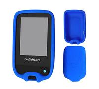 Custodia in silicone per Abbott Freestyle Libre 1/2, materiale antiscivolo, custodia protettiva, vestibilità perfetta, colore: blu