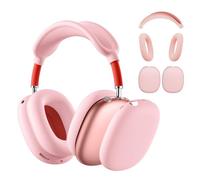 Custodia in Silicone per AirPods Max Cuffie, Kit di Protezione per AirPods Max, Copertura per Fascia Headband+Protettore Custodia Case in TPU+Copertura Cover in Silicone (Rosa)
