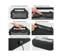 Custodia In Silicone per Altoparlante da Esterno Soundcore Boom 2, Custodia da Viaggio Antiurto con Tracolla Protettiva.