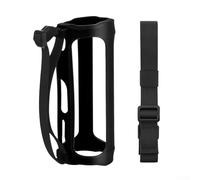 Custodia in silicone per altoparlante JBL Flip5 con design anti goccia per una maggiore sicurezza (nero (con spalla))