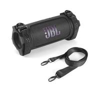 Custodia in silicone per altoparlante portatile JBL Flip 7, con cinturino rimovibile per bicicletta, golf cart corrimano (nero)